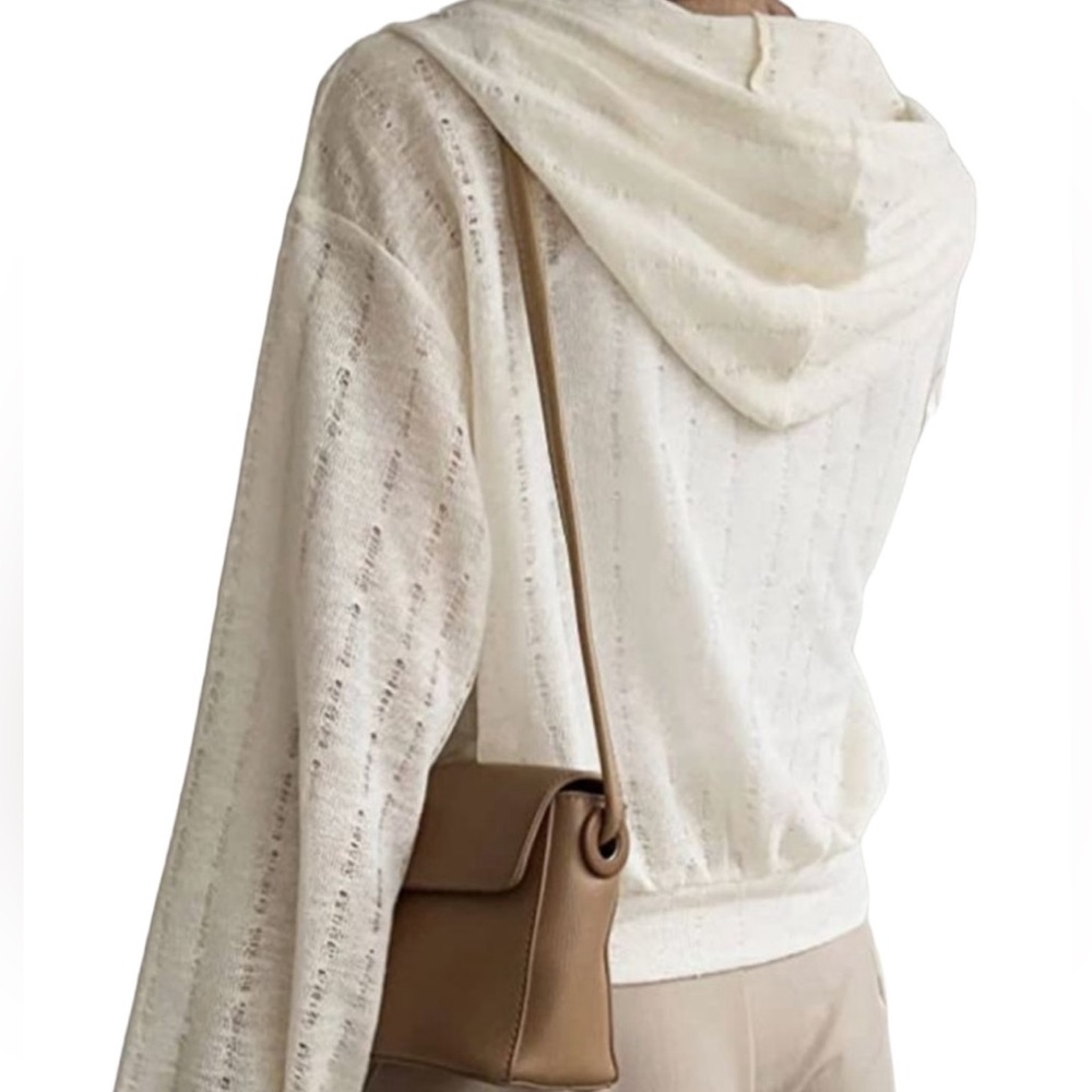 Drawstring Zipper Sweater - Picture 2 of 13